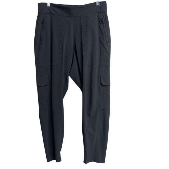 547. Athleta charcoal grey gorpcore hiking cargo pants size 8P - Picture 1 of 9